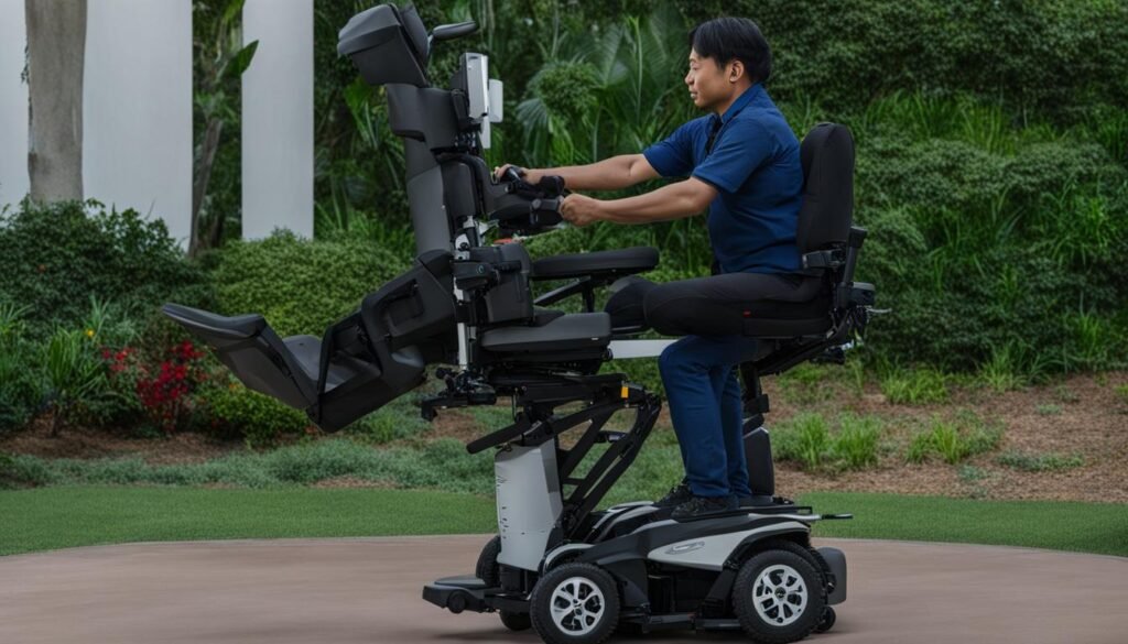 站立電動輪椅的護理