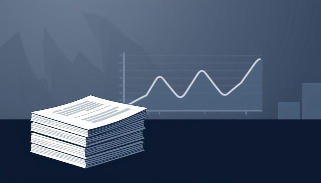 A sleek, modern illustration depicting the concept of "聯徵次數" (credit check frequency). In the foreground, a stack of stylized credit report documents or financial records, conveying the idea of credit checks. The middle ground features a minimalist, geometric graph or chart visualizing the data, with clean lines and muted colors. In the background, a subtle pattern or texture reminiscent of financial systems or digital infrastructure, creating a sense of technological sophistication. The overall mood is professional, data-driven, and visually engaging, suitable for the article's subject matter and section title.